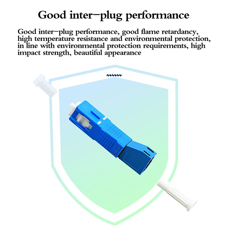 Optical Fiber Conversion Connector SC Male To LC Female Mode Fiber Optic Hybrid Optical Adaptor Converter