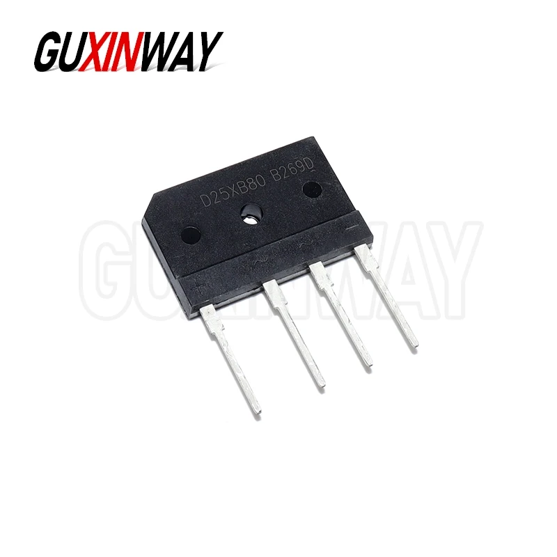 10PCS New D10XB60 D25XB80 D15XB60 DIP4 Rectifier bridge pile In Stock