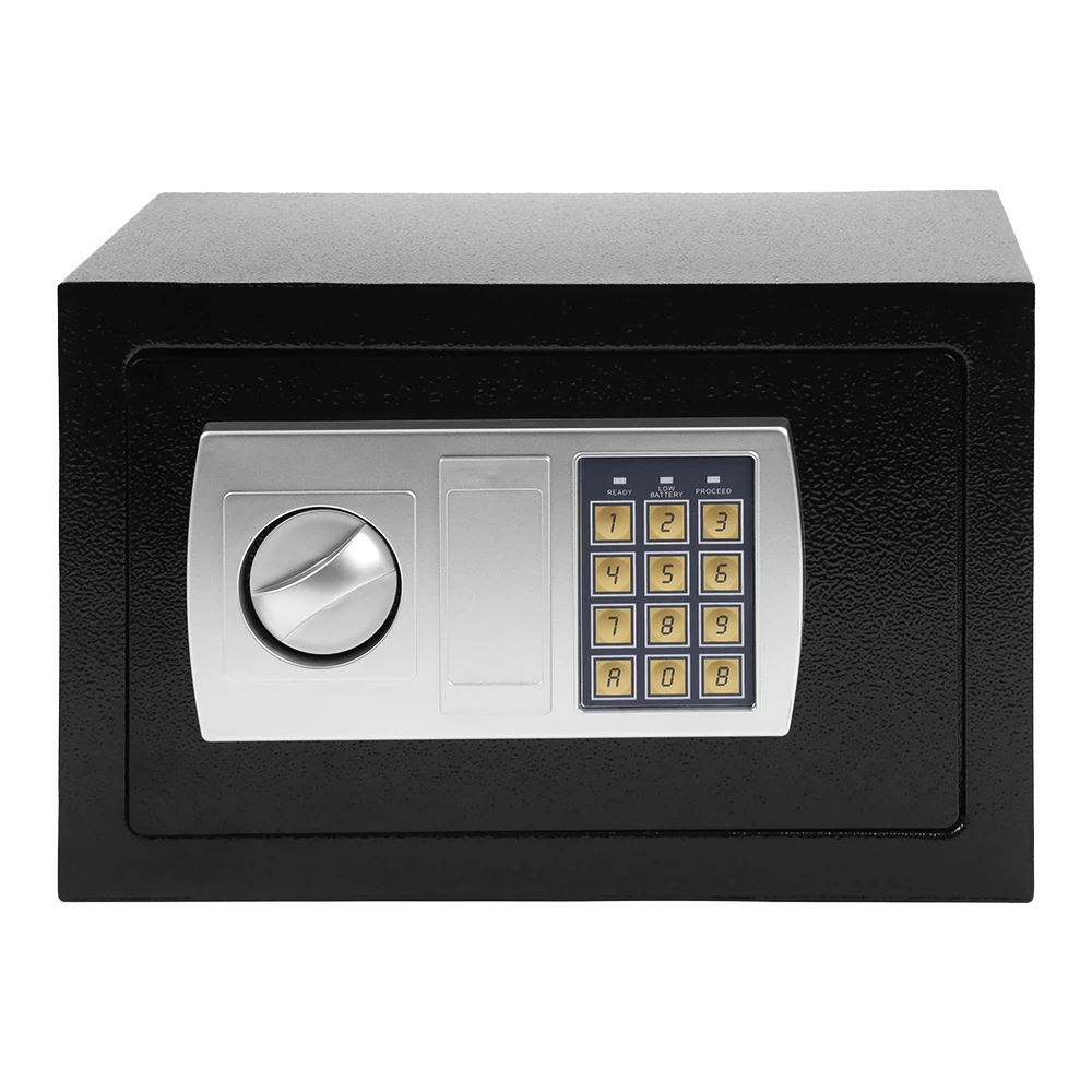 Mini armadietto elettronico sicuro con tastiera digitale, scatola di sicurezza, tutto in acciaio per l'home office