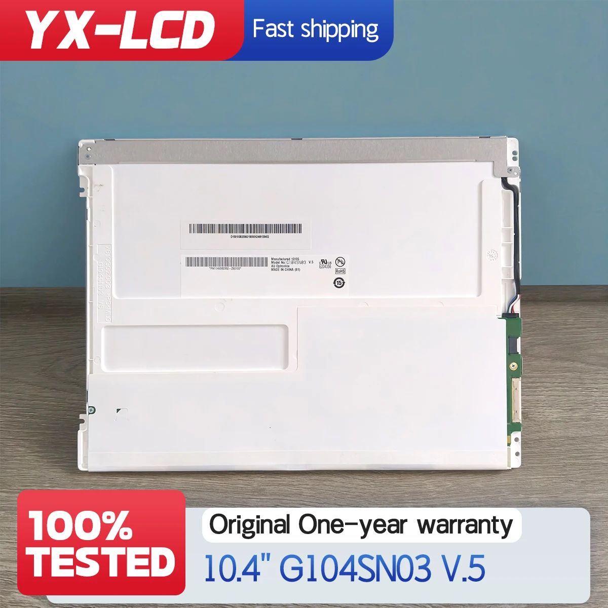 Original NEW G104SN03 V5 V0 V1 V2 G104SN03 V.5 V.1 V.0 V.2 10.4 Inch Display Panel OEM LCD Panel Display Monitor Screen