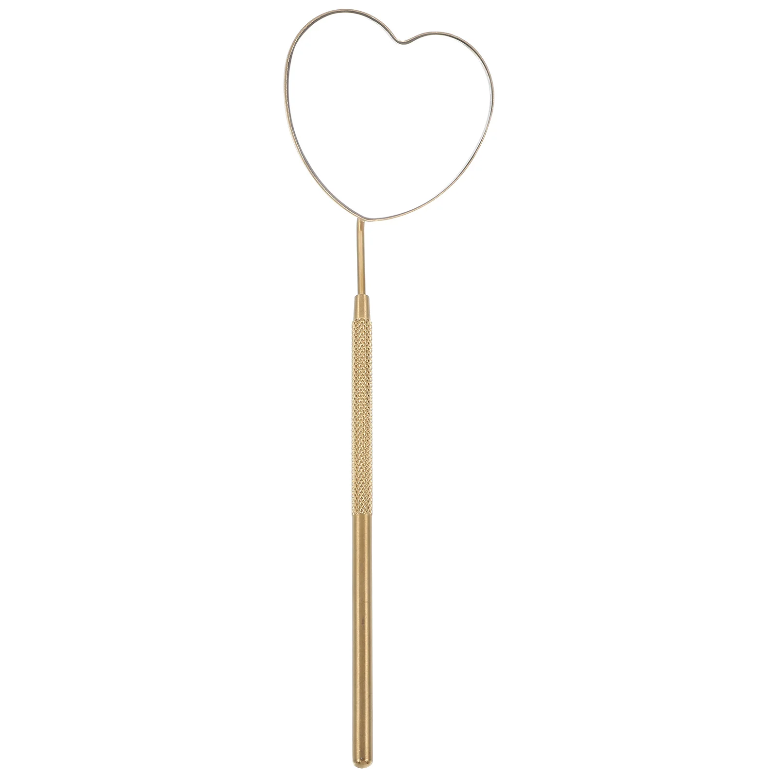 

Heart Shaped Eyelash Mirror Stainless Steel Handheld Lash Inspection Mirror for Eyelash Extensions Eyebrow Liner Application