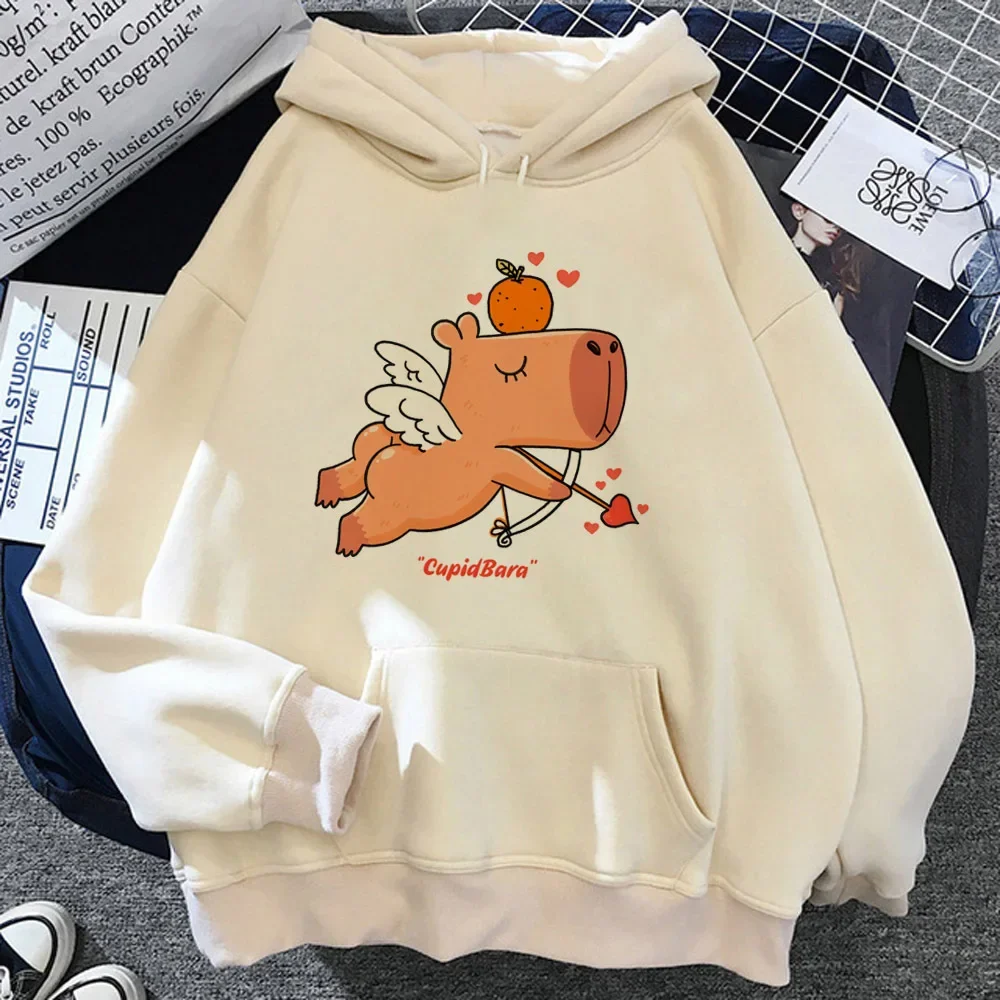 Capybara hoodie casual wear streetwear manga clothes for teens graphic girl sweatshirts pattern patterned designer trendy