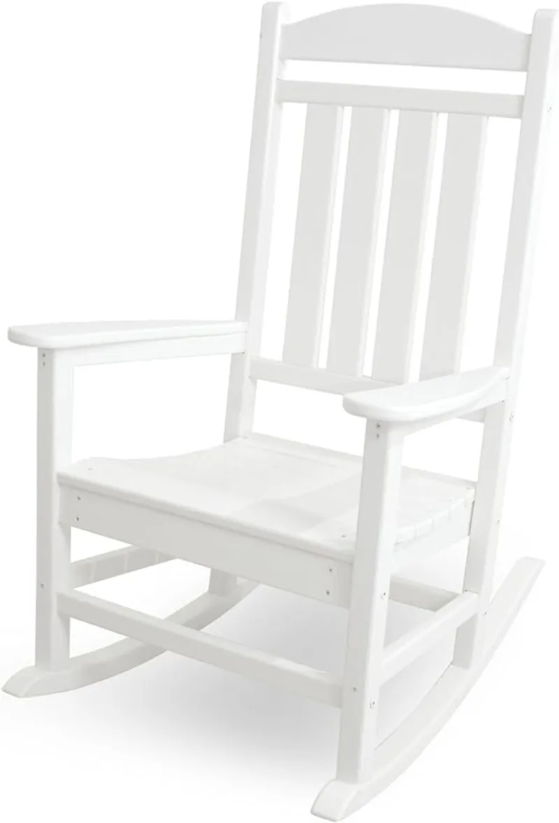 POLYWOOD R100WH Presidential Rocking Chair, White