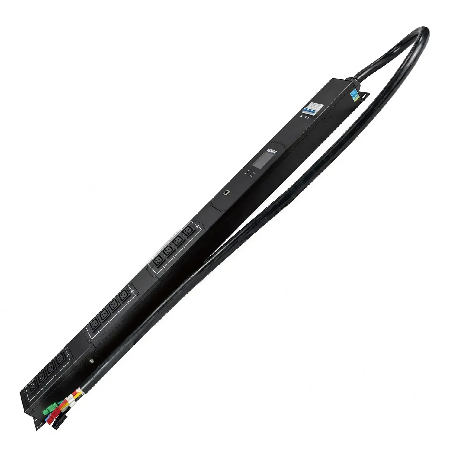 

3 phase 160A 120kw 415V C19 Smart Meter PDU Power rack intelligent management power socket SNMP Shunt switch shunt detection