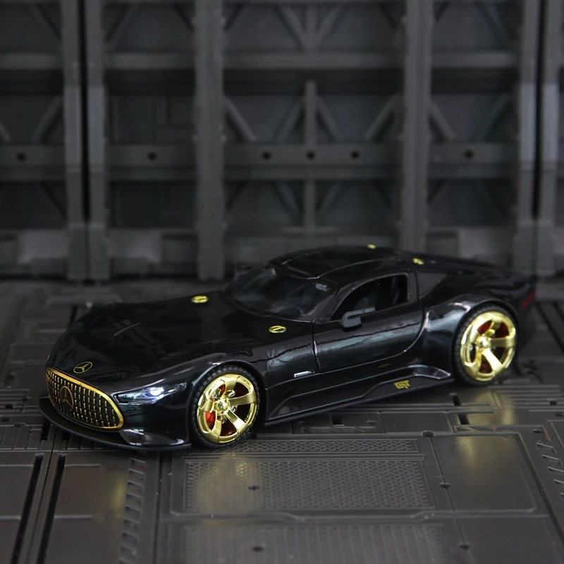 

1:32 моделирование AMG VISION GT модель автомобиля из сплава орнамент суперкар детская игрушечная дверь автомобиля можно открыть