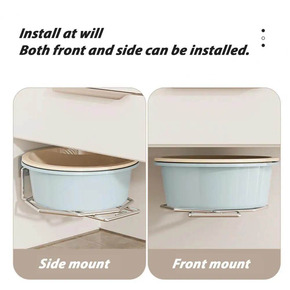 Bathroom Cabinet Organizer Wall Mount Washbasin Storage Rack Rust-proof Bathroom Organizer Strong Load-bearing for Efficient