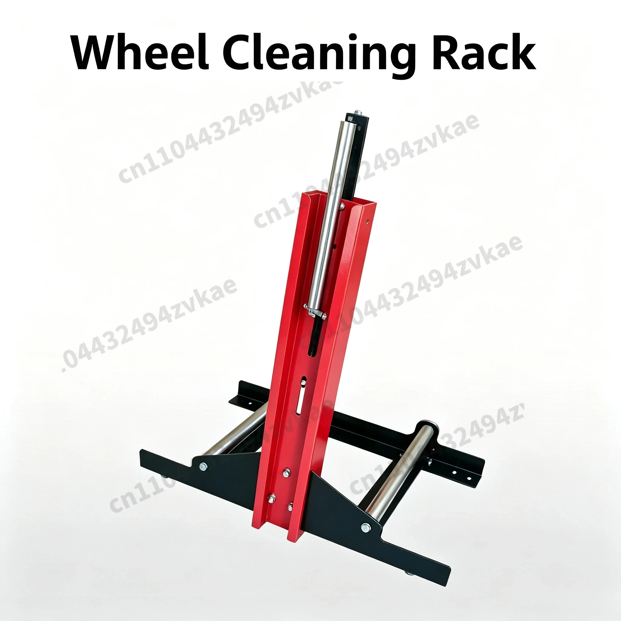 Car Wash Shop Special Wheel Hub Cleaning Bracket, Thick Rolled Steel Strip Tire Cleaning Support Rack