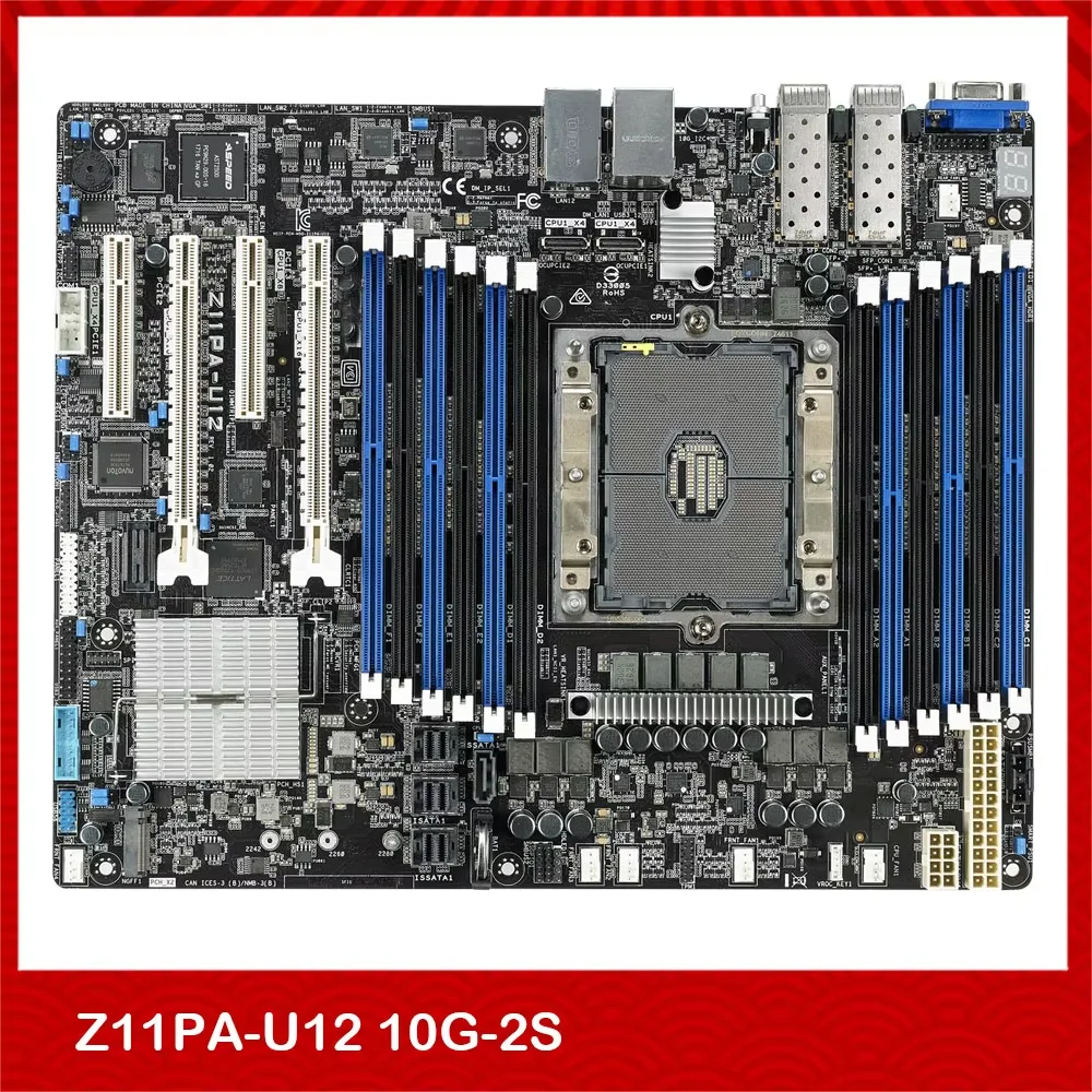 Original Server Motherboard  Z11PA-U12 10G-2S C621 LGA3647 Good Quality