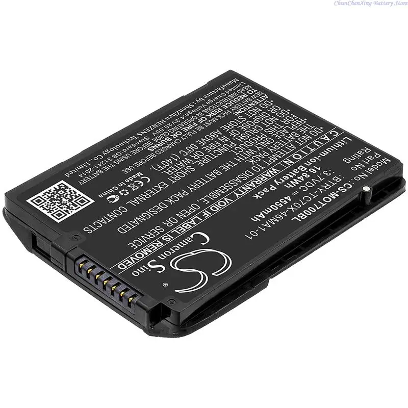 100% NEW  4550mAh Barcode Scanner Battery for Motorola TC70, TC75,TC70x,TC700,TC72,TC700H,TC700K,TC77,TC75EK,TC720L,TC75FK,