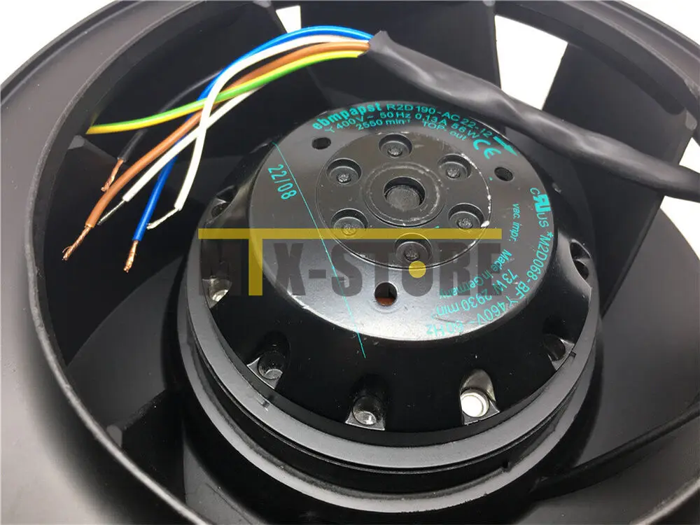 

1PCS R2D190-AC22-12 400V 56/73(W) 190mm Centrifugal fan