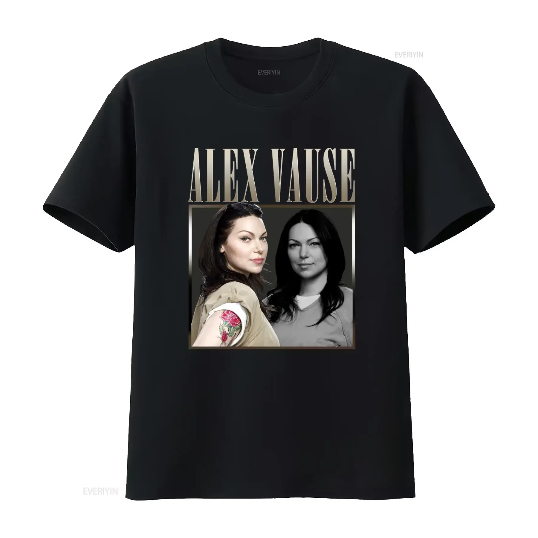Alex Vause Vintage T Shirt 90s Style with Laura Prepon Design Retro Fashion for Women vintage Washed streetwear Comfortable