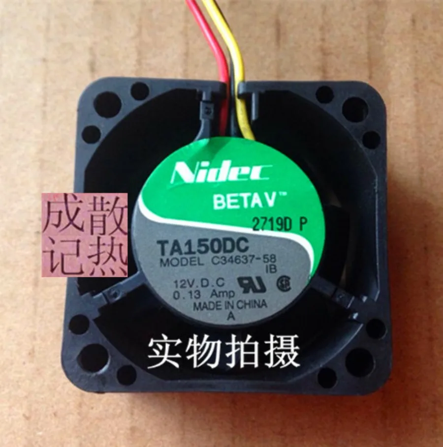 1pcs for NIDEC TA150DC C34637-58 4020 12V 0.13A Dual Ball Cooling Fan