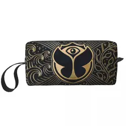 Custom Tomorrowland Travel Cosmetic Bag Belgian Electronic Dance Music Festival Makeup Toiletry Lady Beauty Storage Dopp Kit