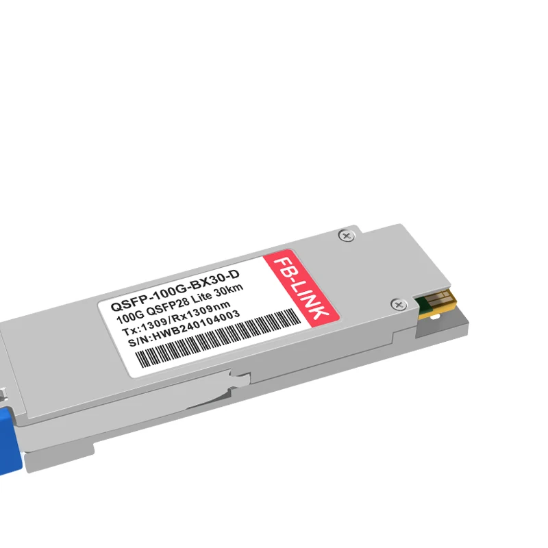 100G Bidi 30Km 100G Qsfp28 1304/1309nm Gbic Transceiver Module Voor Cisco Mikrotik Huawei Mellanox Ethernet Switch