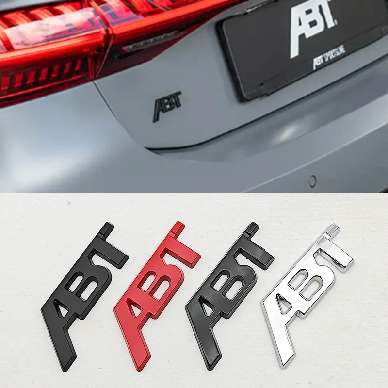

3D ABT Logo Emblem Car Trunk Front Grille Badge For T6 S5 RS7 C8 Q8 RS6 SQ5 Q5 Q7 RS4 A3 8V A6 Skoda Sticker Auto Accessories