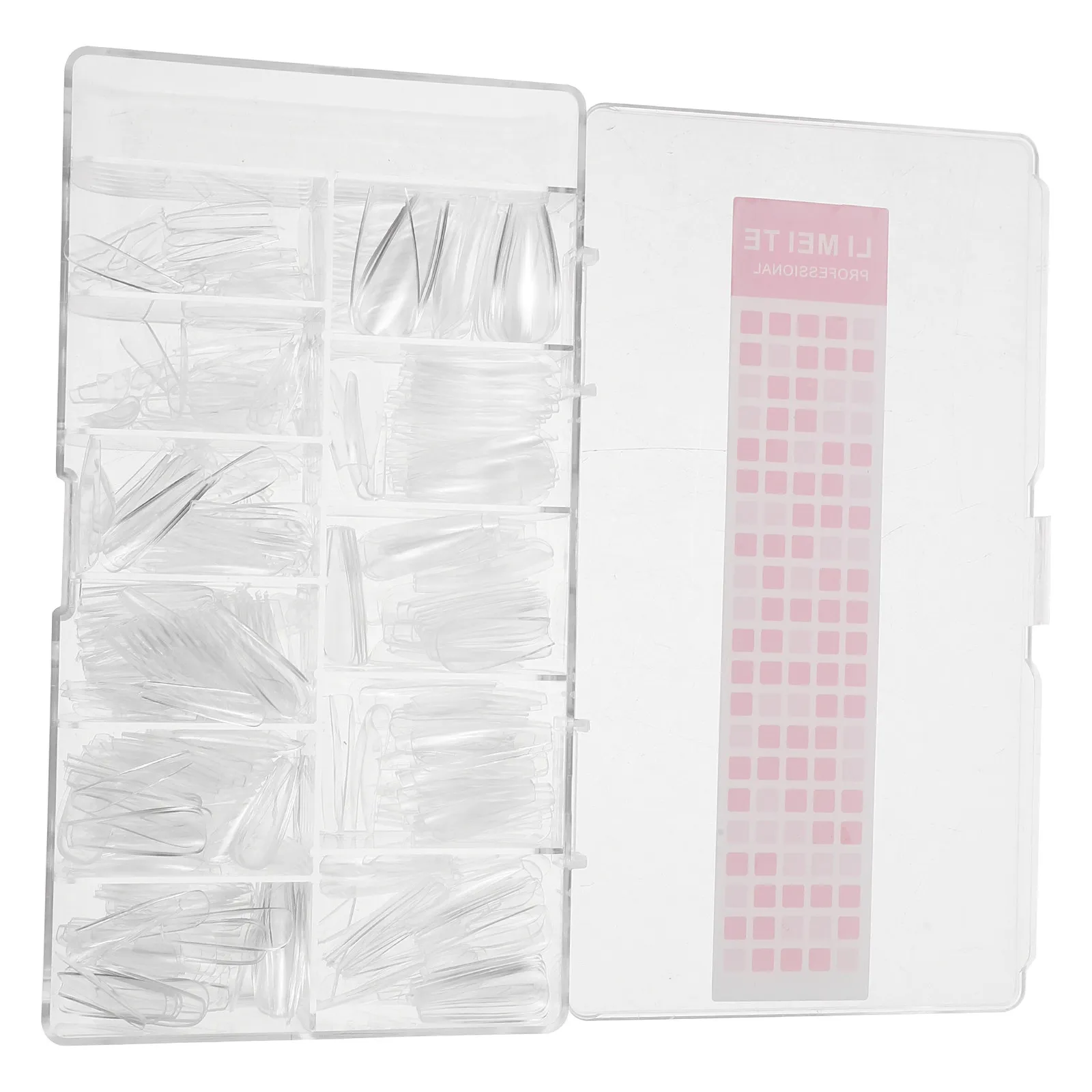 

500Pcs Transparent Coffin Nail Tips Full Cover Ultra-Thin Press on Nails for Home Salon Use Japanese Design Clear