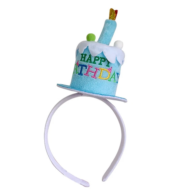 1 Piece of Birthday Cake Headband, Festive Party Atmosphere Decoration Props, Adult And Children\'s Birthday Hat Supplies