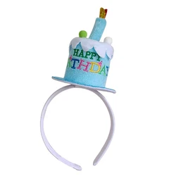 1 Piece of Birthday Cake Headband, Festive Party Atmosphere Decoration Props, Adult And Children's Birthday Hat Supplies