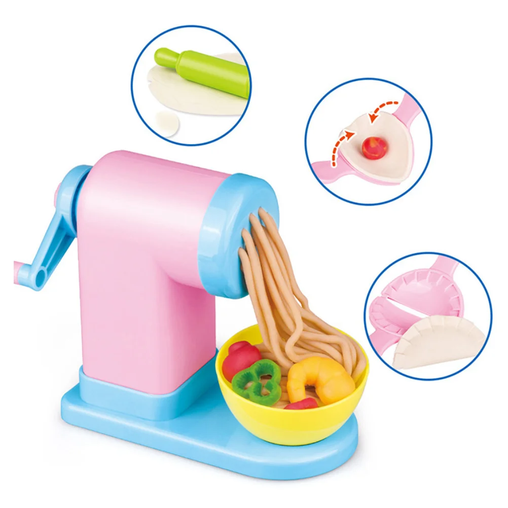 1 set 1 Set Plasticine Pasta Machine 3D Color Mud Noodle Maker Modeling Molds For Kids Creative Novelty Funny For
