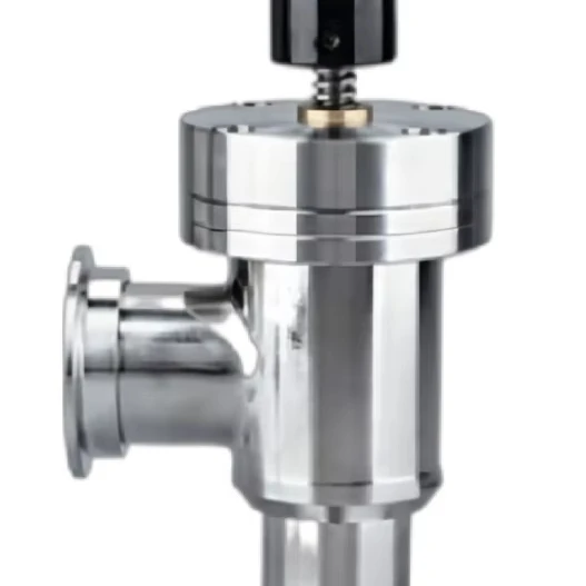 KF ISO-K CF High Vacuum Angle Valve With Bellow Manual Angle Valve L Type Bellow Sealed Flapper Valve SS304 SS316L