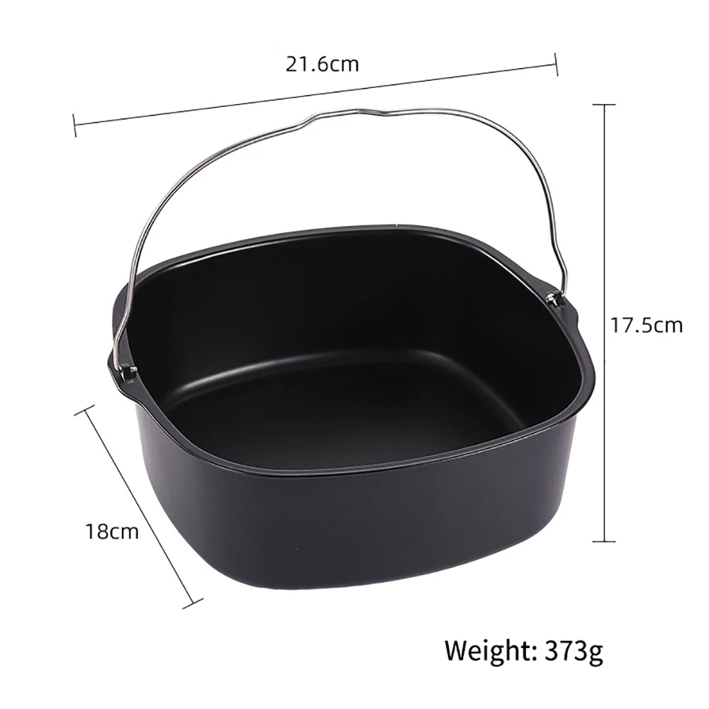 8 Inch Non-stick Cake Baking Basket Air Fryer Liner Accessories Reusable Container Pizza Cake Basket Bakeware Kitchen Tools