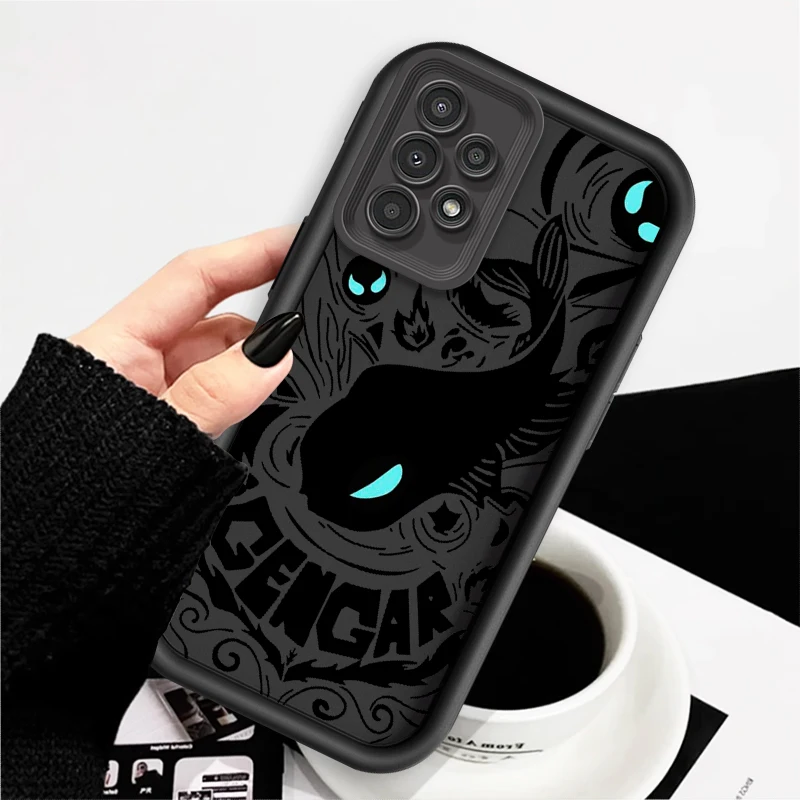 G-Gengars P-Pokemones M-Mewtwos For Samsung A73 A71 A54 A53 A52 A51 A33 A32 A21S A14 A13 A12 A03 A04 A05 5G Eye Ladder TPU