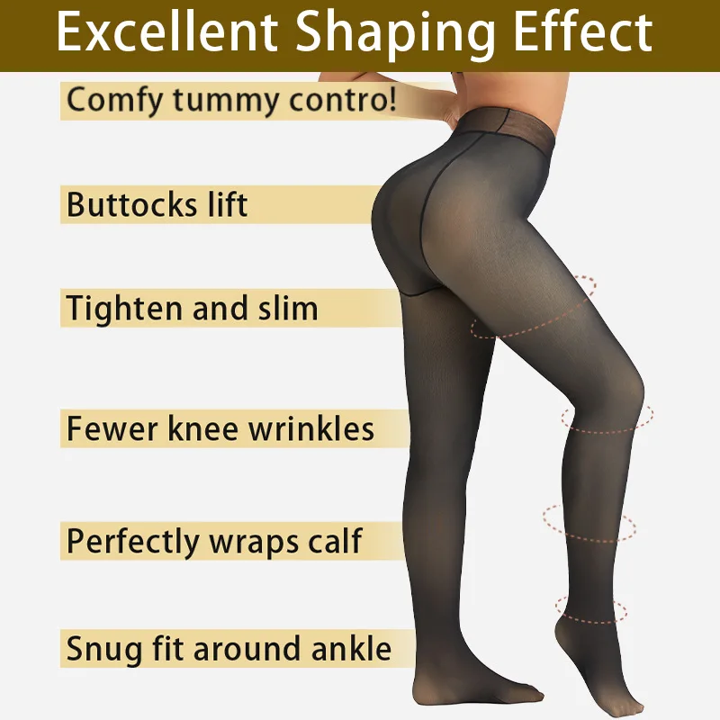 Transparent  Watermelon Crotch plus Size Extra Long Leggings Women's Faion Thermal Pants Autumn Season Base Layer T...