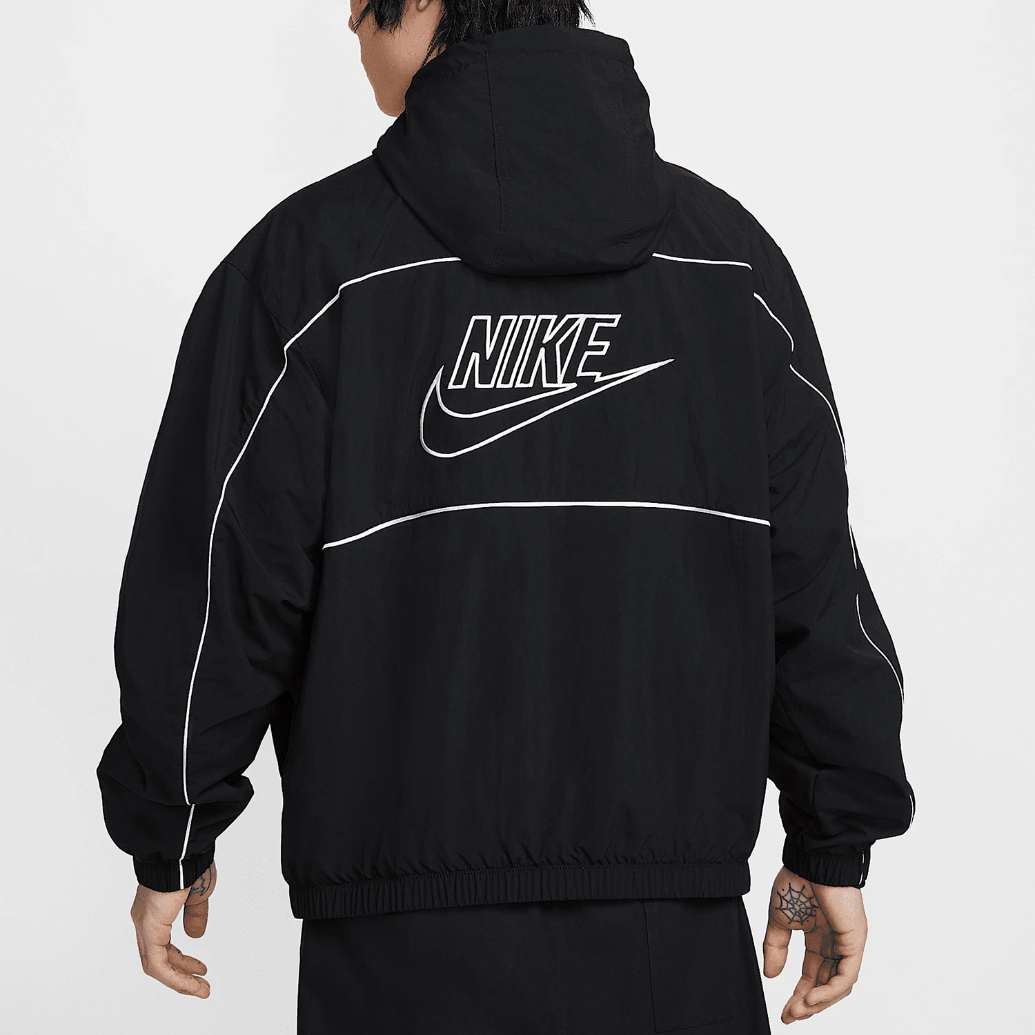 Nike genuine new men's woven striped hooded sports jacket HJ2013-010