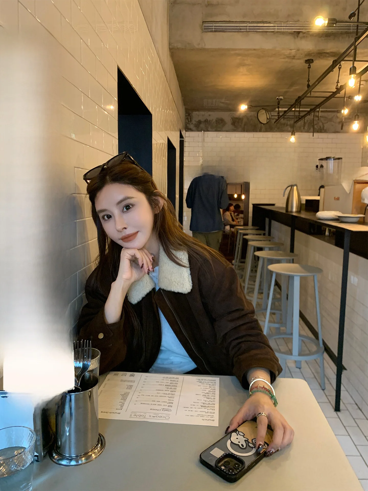 

Ladida Home Kulu Li Lamb Fur Collar Cotton Suede Vest Women's Warmth Outerwear Commute Sle Loose Fit Zipper Closure Long Sl...