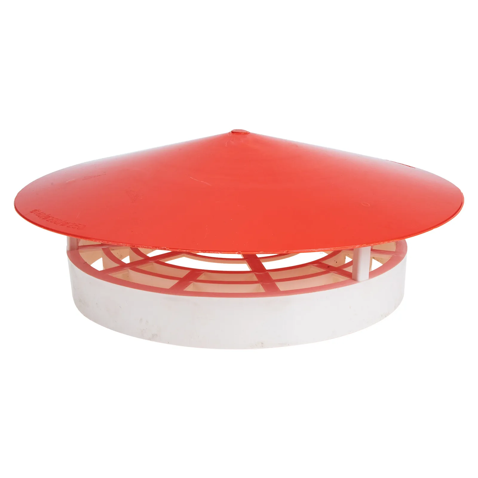 Rainproof Roof Vent Cover Durable PVC Chimney Protector Slant Design Quick Drainage Practical Function Garden Home