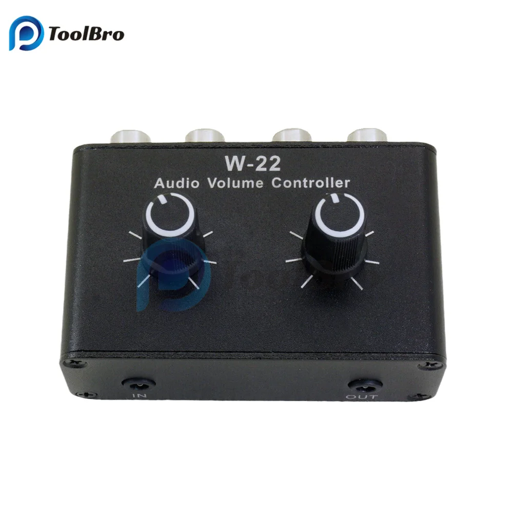 W-22 stereo audio sound volume control attenuator left and right channel balance adjustment