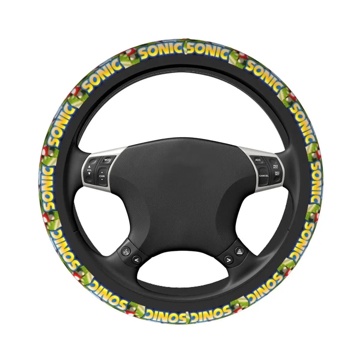 S-Soniced Universal Steering Wheel Cover Fit for Sedan Game Soft Car Steering Wheel Protector 15 Inch 37-38cm Auto Accessories view 3