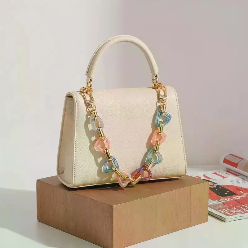Acrylic Decorative Bag Chain Strap Replaceable Detachable Resin Purse Strap for Clutch Handbag Wedding Birthday Gift