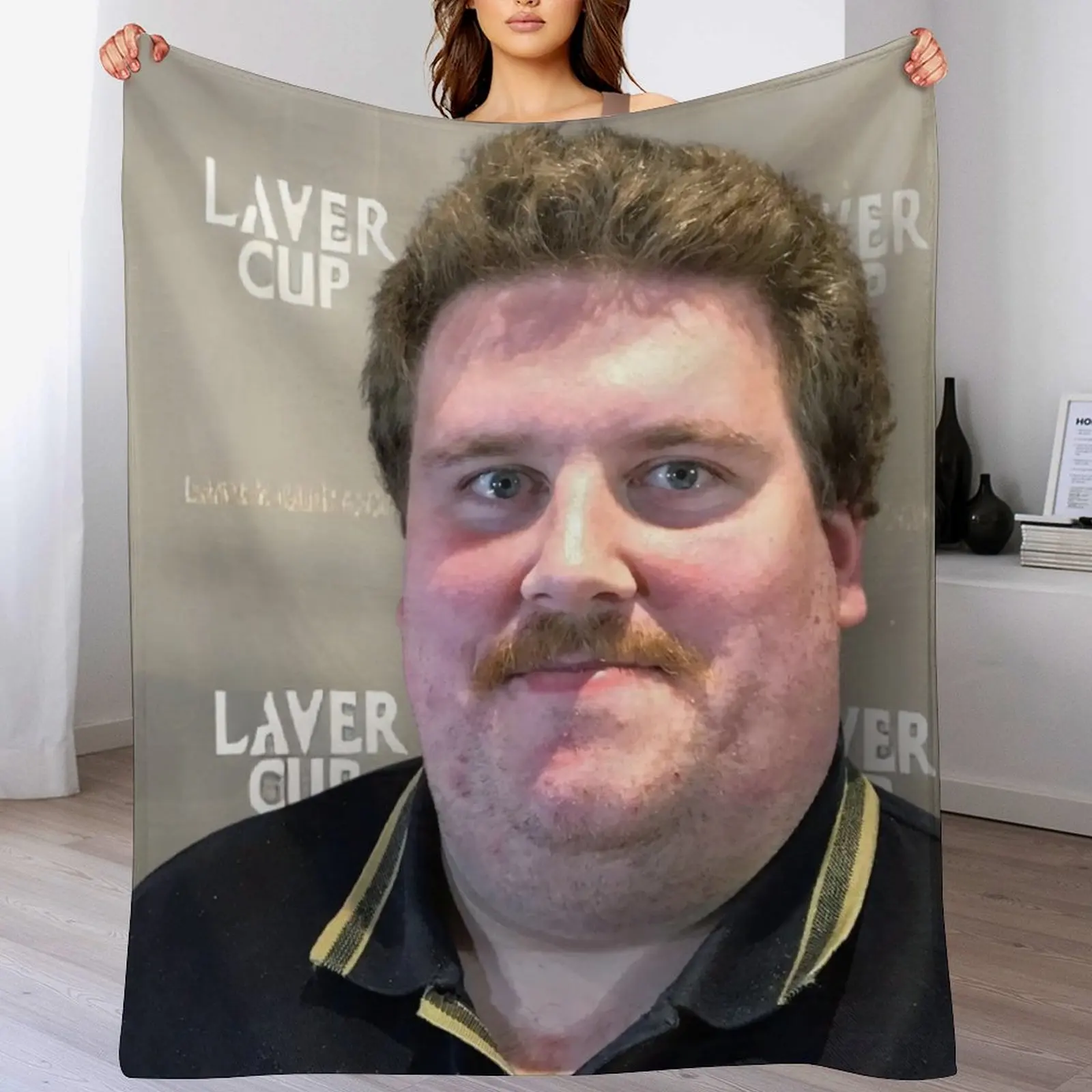 

Drachenlord Poster - Rainer Winkler the Superstar (2024) Upscaled, high quality poster Throw Blanket Bed covers Blankets