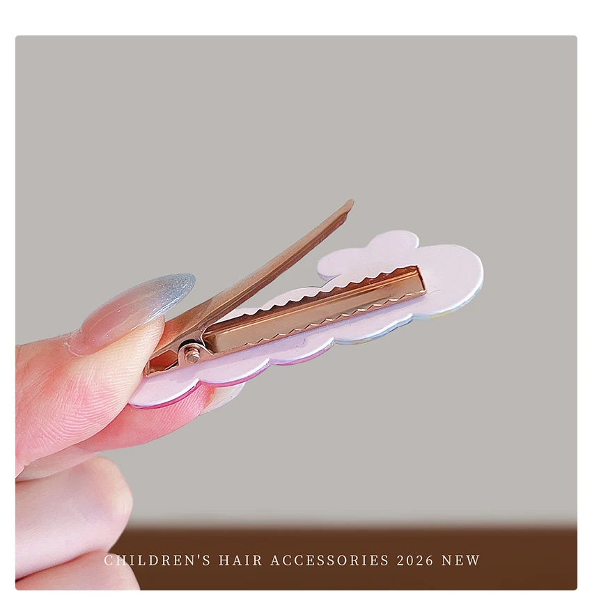 2026 Neu 5-teiliges Kinder-Haarspangen-Set Kawaii Cartoon-Häschen Satin-Schleife Pailletten Tüll Spitze Haarschonende Haarspangen für Kleinkind-Mädchen – Detail 9