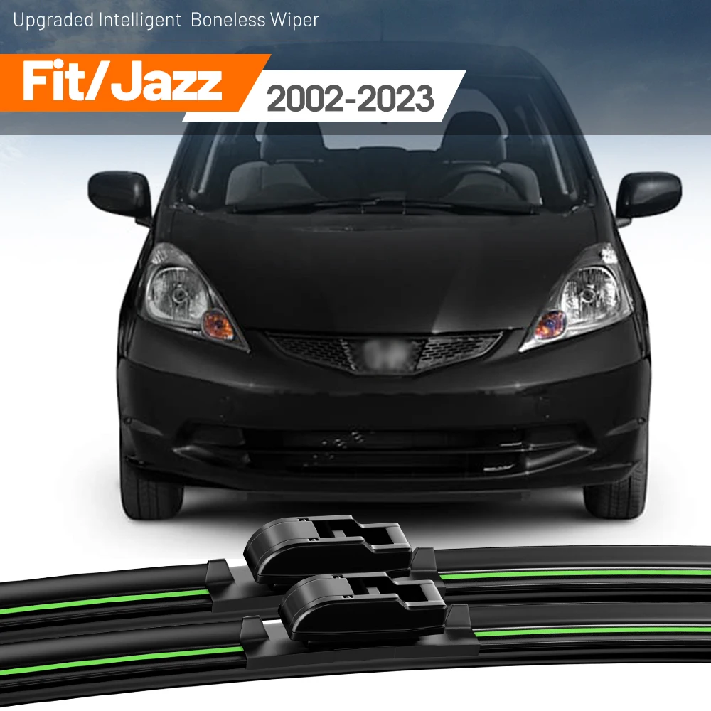 2pcs For Honda Fit Jazz 2002-2023 Front Windshield Wiper Blades 2004 2008 2009 2012 2014 2015 2019 Windscreen Window Accessories