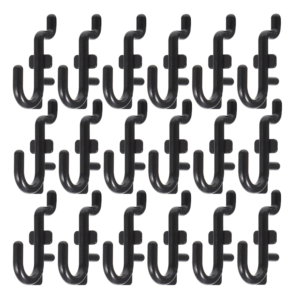 

30pcs Pegboard Hooks Heavy Duty Tool Organizer Wall Mount Garage Storage Rack Utility Hangers Durable Plastic Design