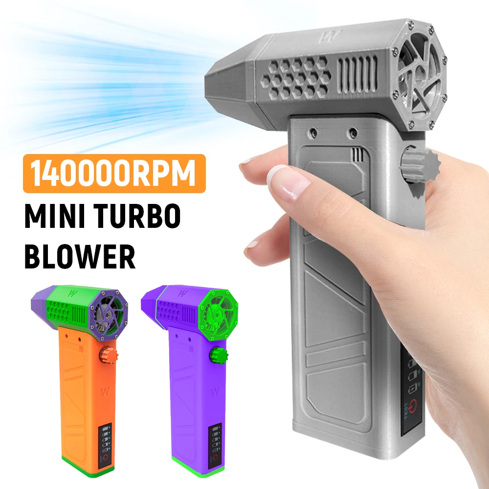 

Powerful Air blower 140000RPM Turbo Jet Fan Brushless Motor jet turbo blower Handheld Duct Fan 62M/S Portable Fan Dry Type-C