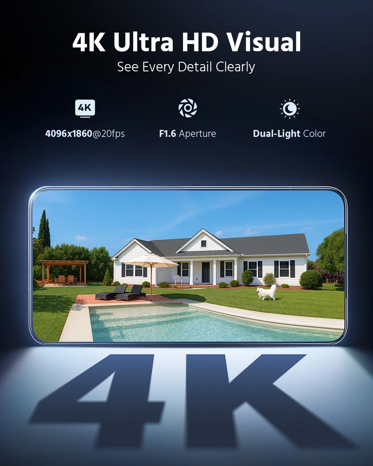 4K 8MP 180 °   Telecamera di rete IP PoE di sorveglianza panoramica Telecamera CCTV audio bidirezionale intelligente a doppia luce intelligente a doppia luce