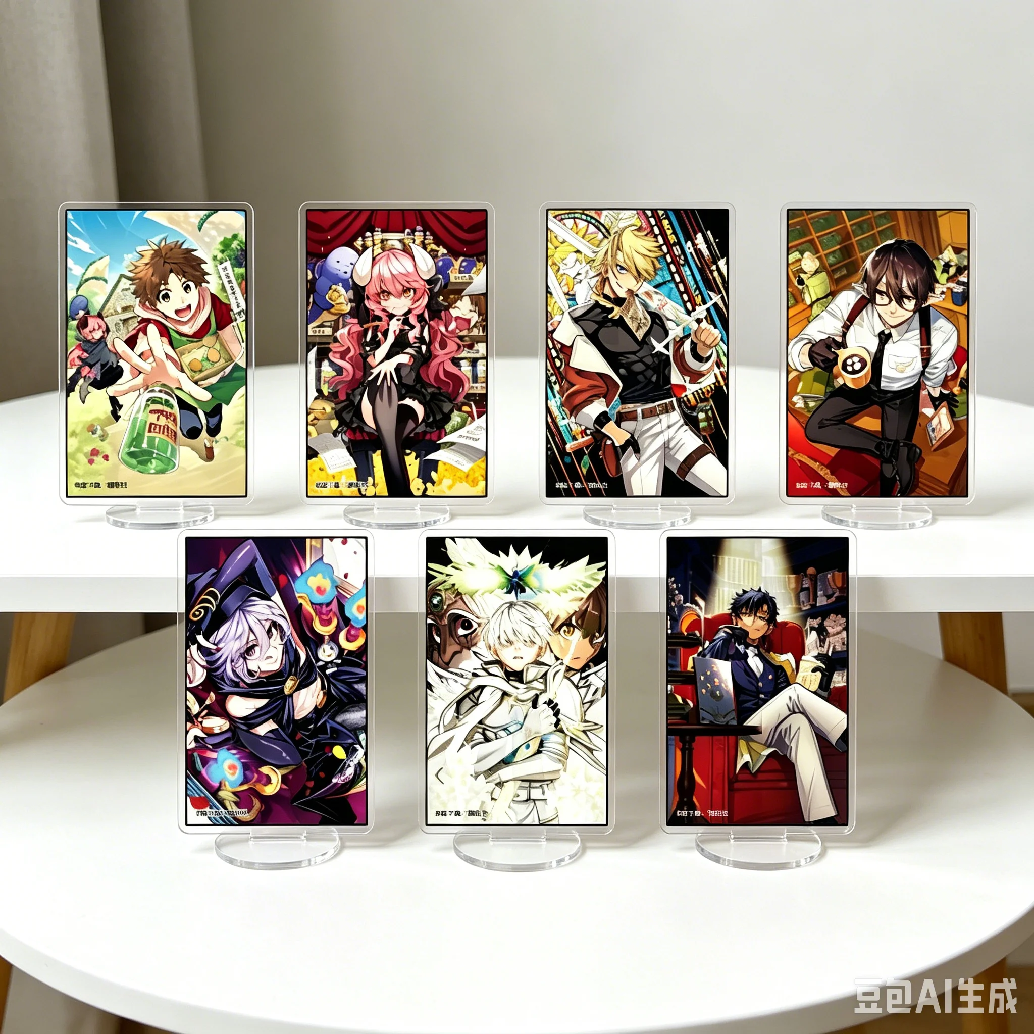 

15CM Anime The Fledgling Demon Lord's Starter Shop Figure Peripheral Collection Acrylic Stand Model Decorations Gifts Keychain