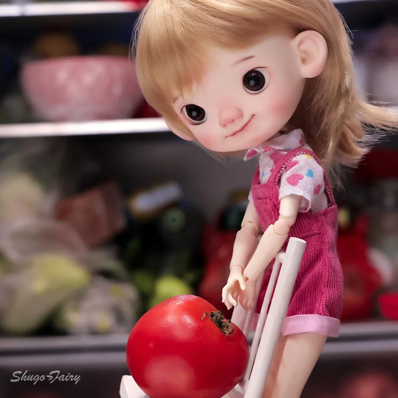 Shuga Fairy Pii 1/6 Bjd Doll Pipi Body Naughty Child Big Head And Small limbs The Smile On Lips Resin Movable Joint Doll