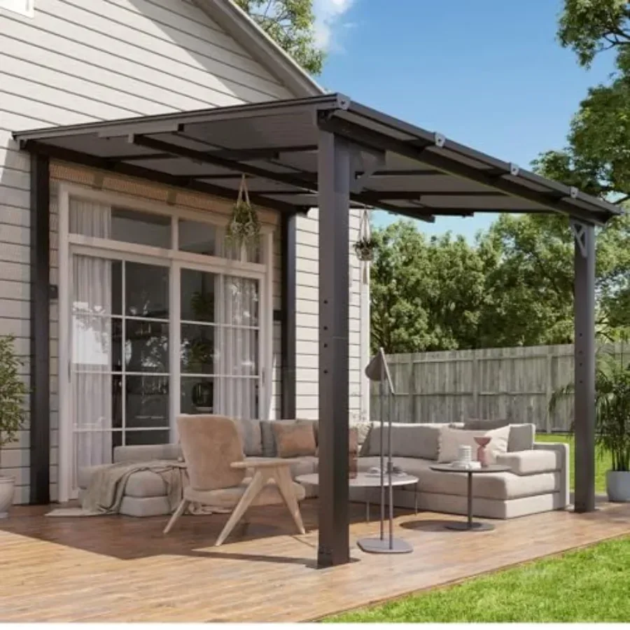 8'x10' Gazebo with Aluminum Frame and Polycarbonate Panel