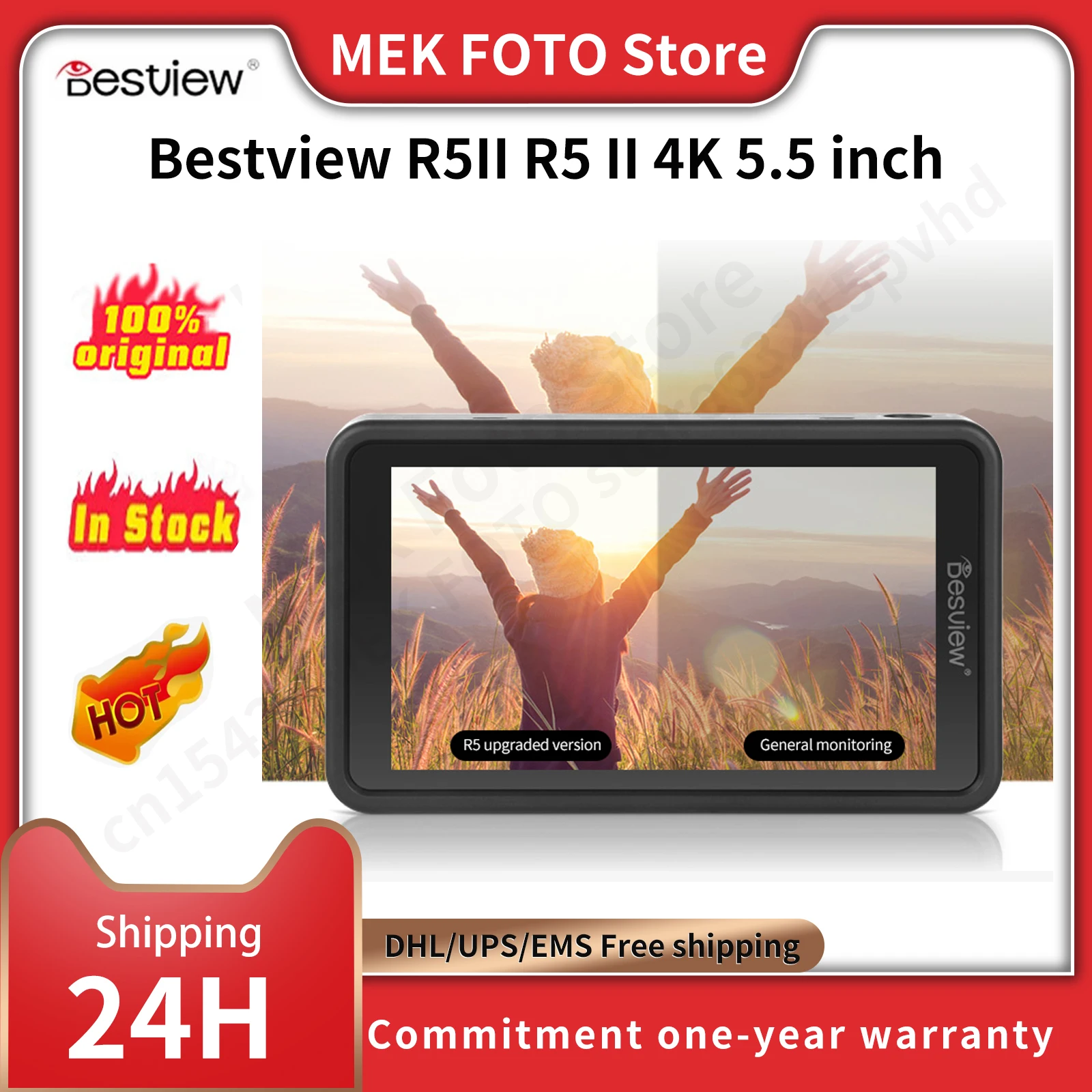 Desview Bestview R5II R5 II Touch Screen HDR 3D LUT Monitor 4K 5.5 inch Full HD 1920x1080 IPS Display Field Monitor for Camera