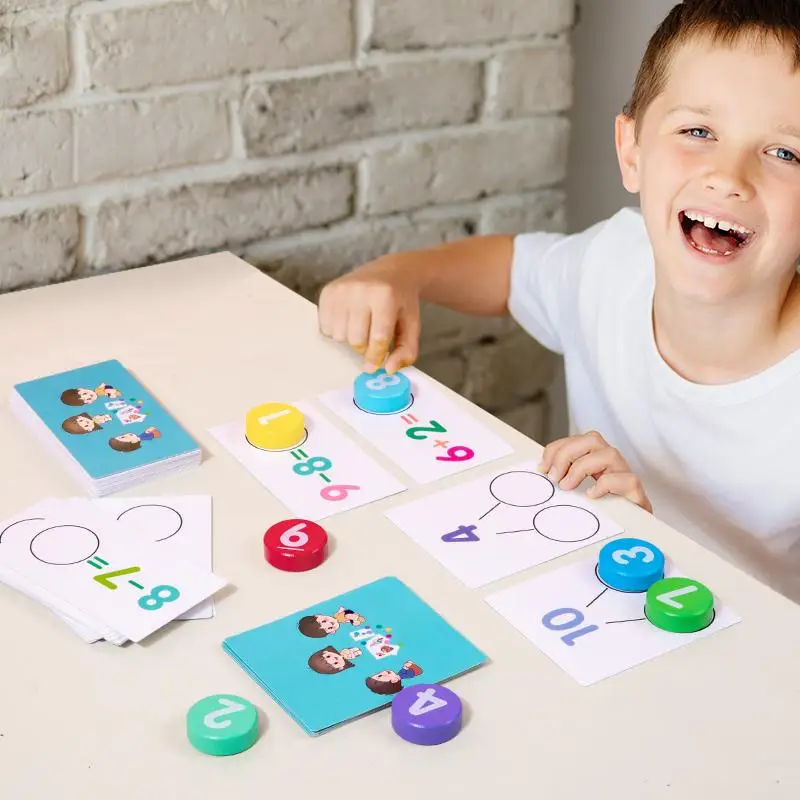 Children's math early education teaching aids, number cognition matching, mathematical operations learning, educational toys
