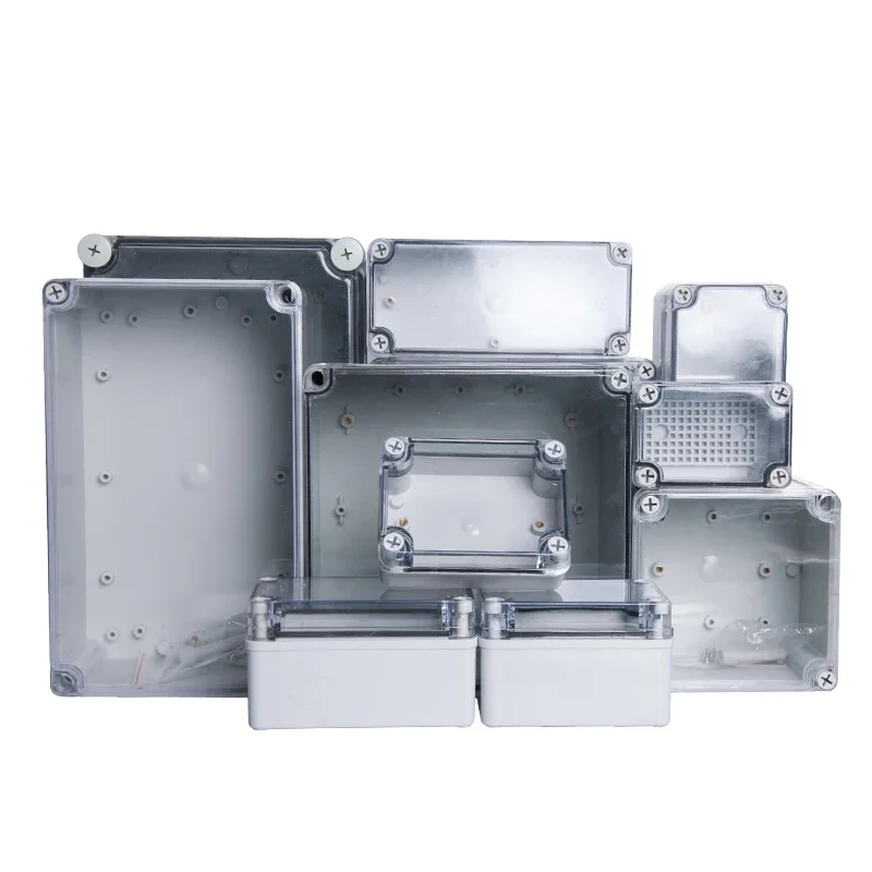 IP67 AG Series Transparent Cover Outdoor Waterproof DIY Electrical Junction Box ABS Plastic Enclosure Case Distribution Box