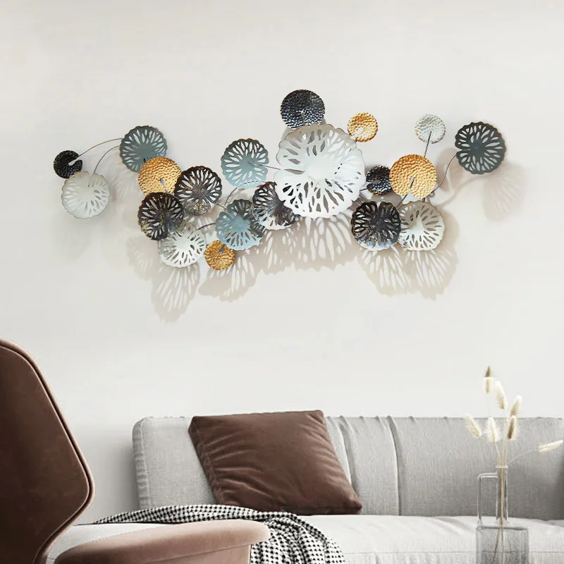 

New Chinese Style Three-dimensional Iron Art Wall Hangings Creative Living Room Background Wall Hangings Wall Hangings