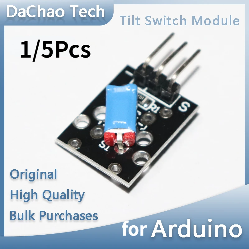 

1/5Pcs 3pin KY-020 3.3-5V Standard Tilt Switch Sensor Module for Arduino DIY Kit 37 In 1 Sensor Module
