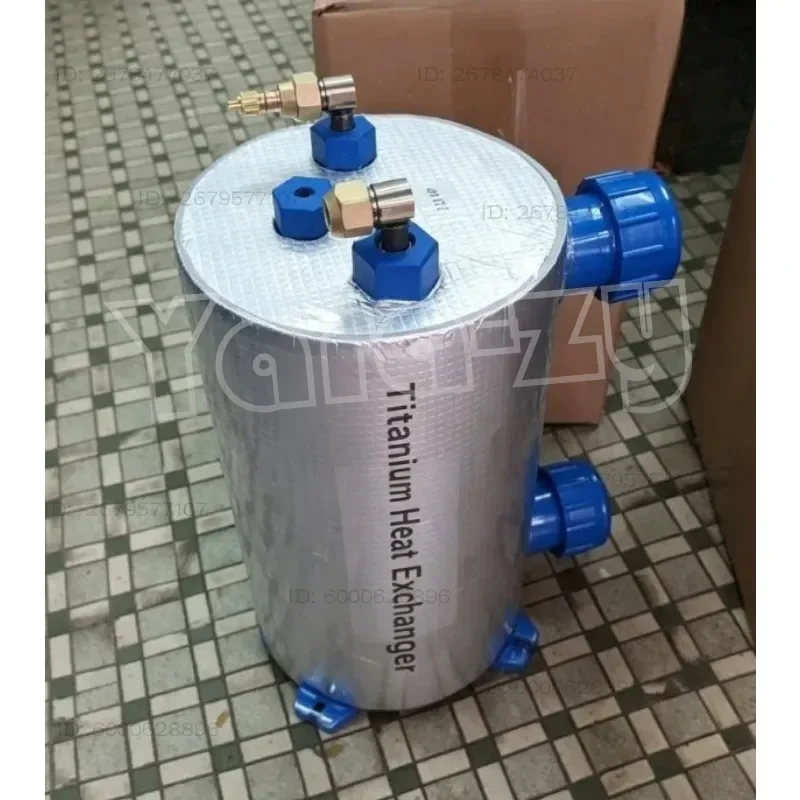 Industrial Aquaculture Titanium Heat Exchanger Titanium Tube Evaporator Small Fish Seafood Pond Constant Temp Water Chiller