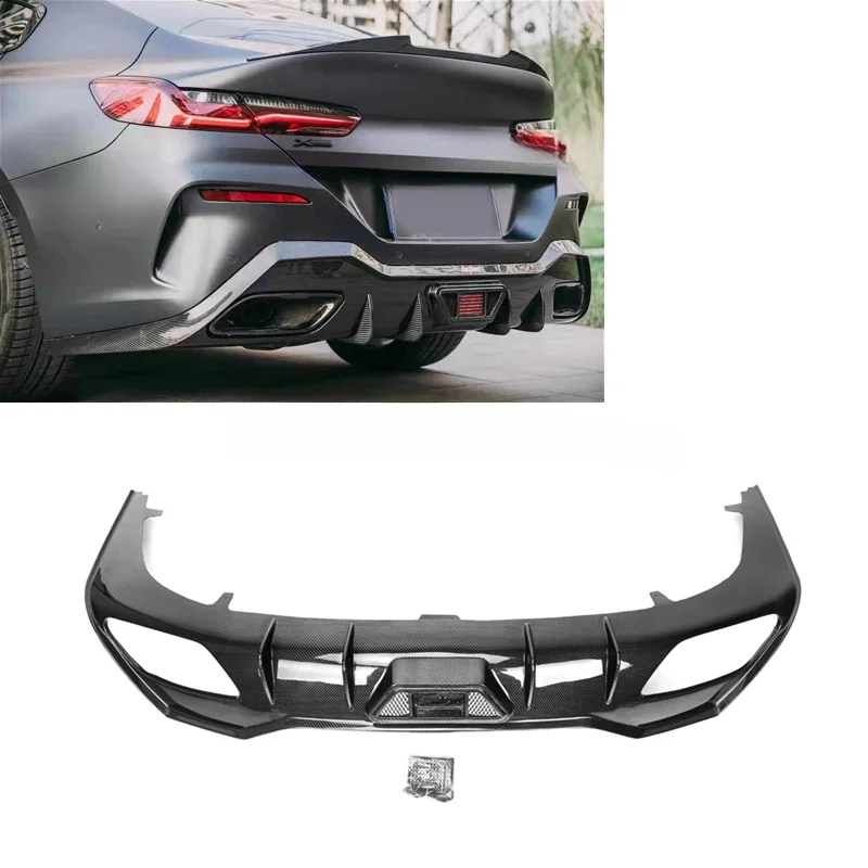 

For BMW 8 Series G16 2019+ Premium New Design Carbon AC Style Rear Bumper Diffuser