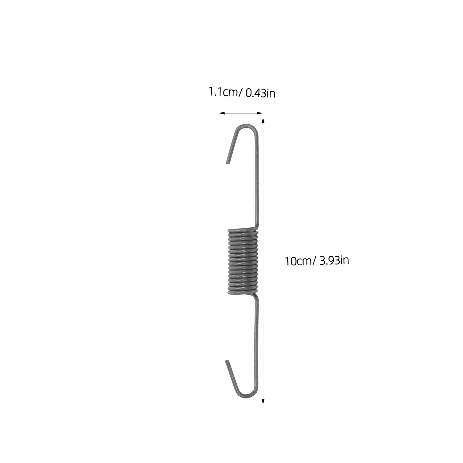 80Pcs Furniture Tension Spring 3.9 Inch Iron Double Hook Stretch Spring Replacement for Sofa Bed Recliner Chair Springs Repair